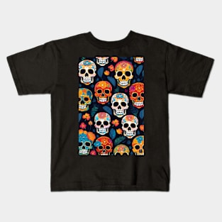 Colourful skull pattern Kids T-Shirt